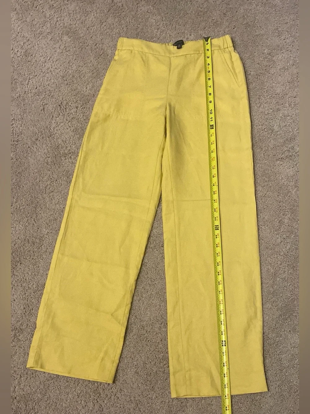 BANANA REPUBLIC WIDE-LEG HIGH-RISE LINEN-BLEND PANT XS